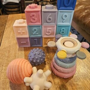 Colorful Stacking and Counting Toy Set